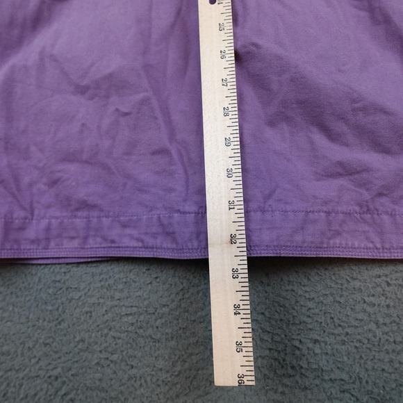 Vintage Woolrich Coat Mens Large Purple Canvas Southwestern Lined Overcoat 90s - Picture 10 of 11